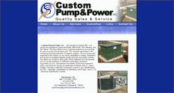 Desktop Screenshot of custompumpandpower.com
